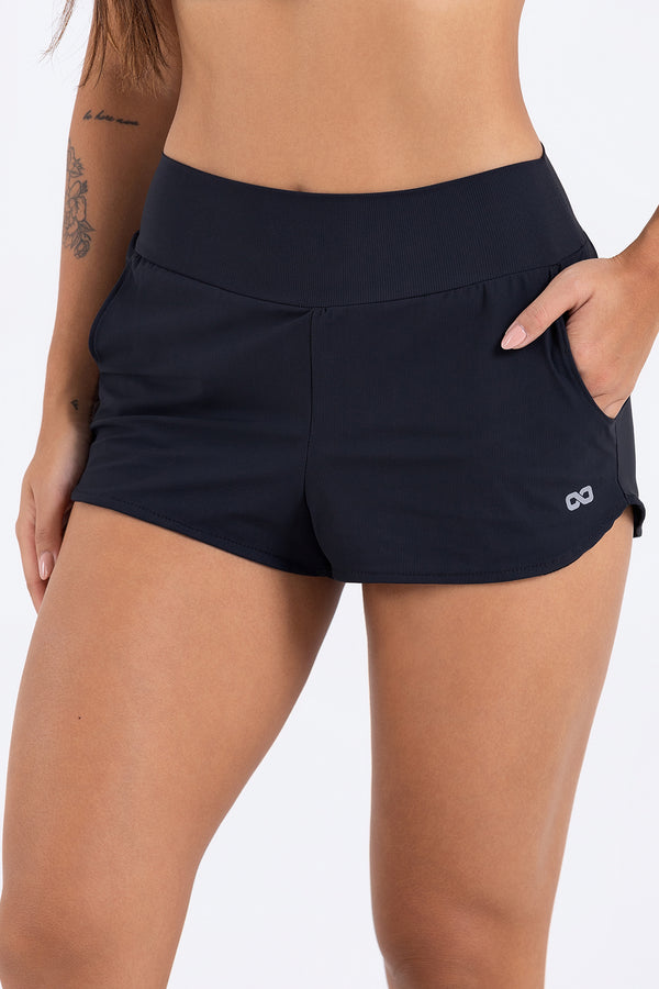 Shorts Gabriela Run Preto