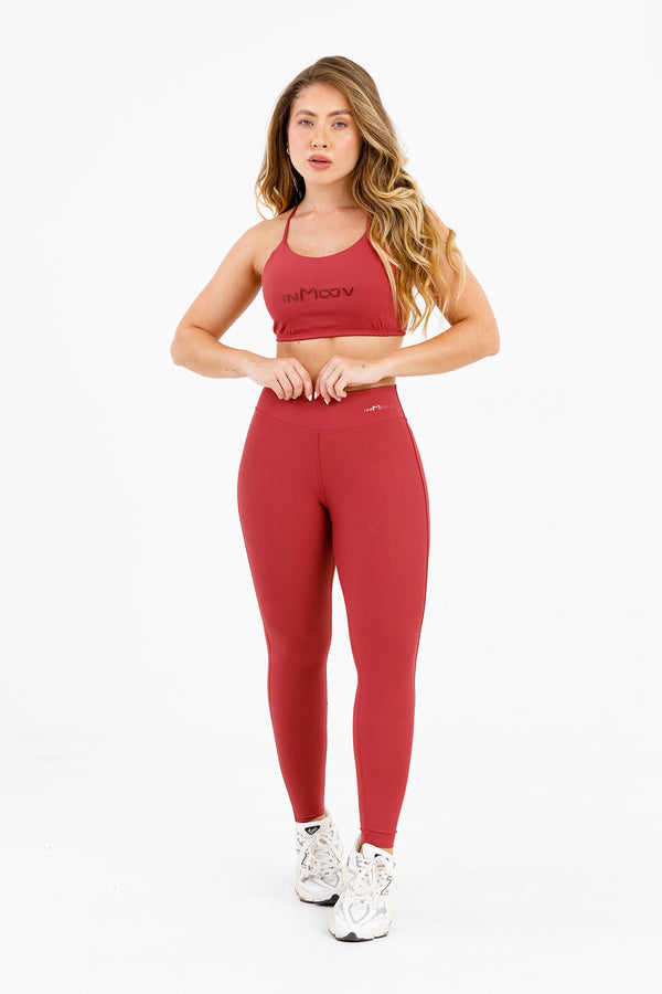 Conjunto Legging Dani Marsala + Top Dani Marsala